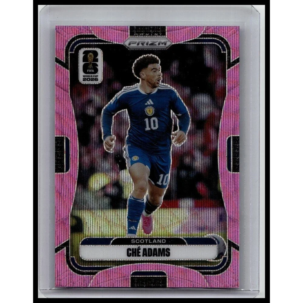 2026 Panini Prizm World Cup Che Adams #391 Scotland Pink Wave Prizms #/45